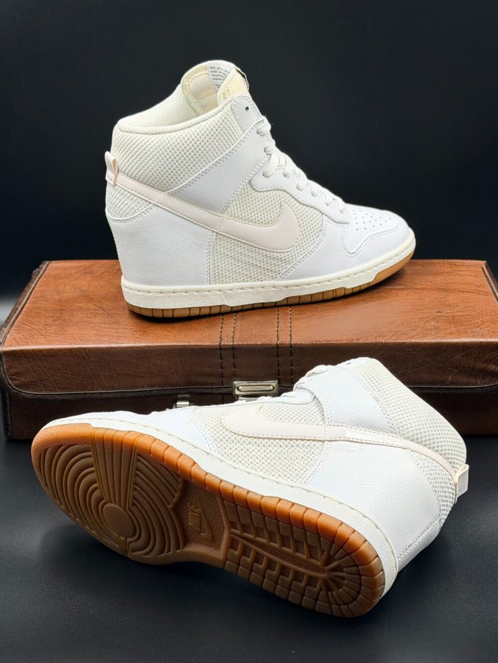 Nike Wmns Dunk Sky High Wedge 'White Gum'